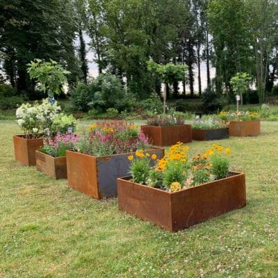 Délimiter avec des pots